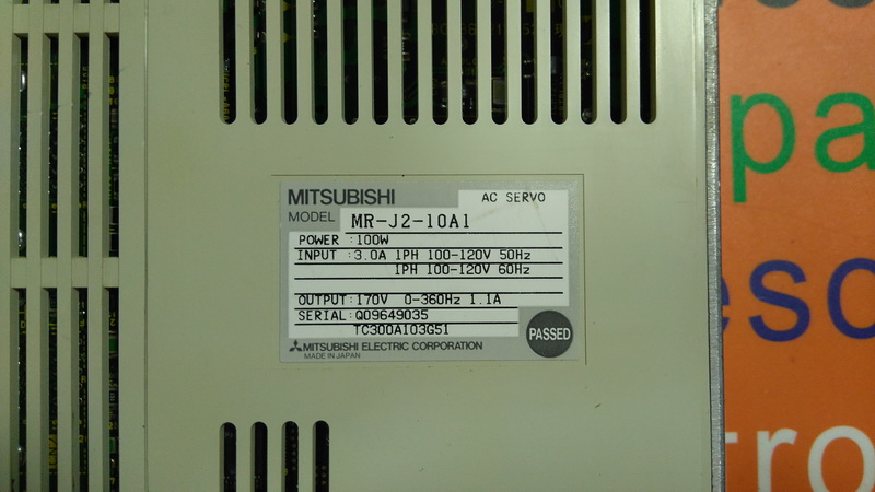 MITSUBISHI AC SERVO MR-J2-10A1 - 裕益科技自動化設備可程式編碼器PLC